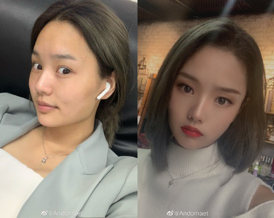整形級化妝大賽開跑！正妹們瘋曬「上妝前VS上妝後」對比照　眼鏡宅妹「變身大眼氣質仙女」側顏美炸
