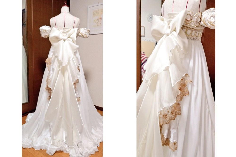 為閨蜜圓夢！她親手縫製「美少女戰士婚紗」當結婚禮物　一轉身「超夢幻白紗細節」美翻：再累也值得