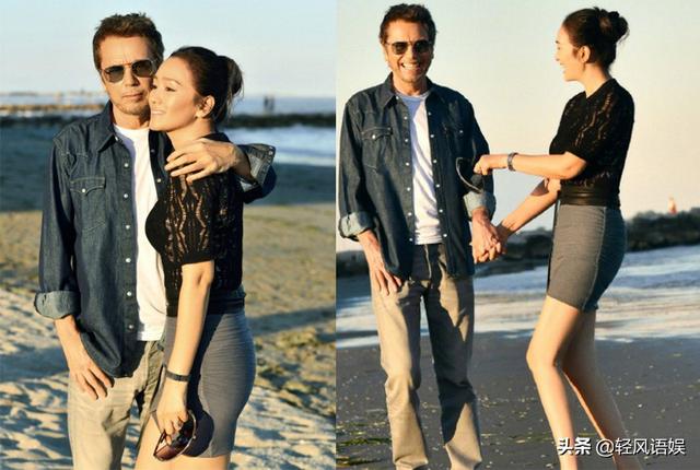 53歲鞏俐與71歲老公「同框近照」如年輕小情侶！容貌逆齡生長「陽光下深情對望」愛的眼神讓人融化