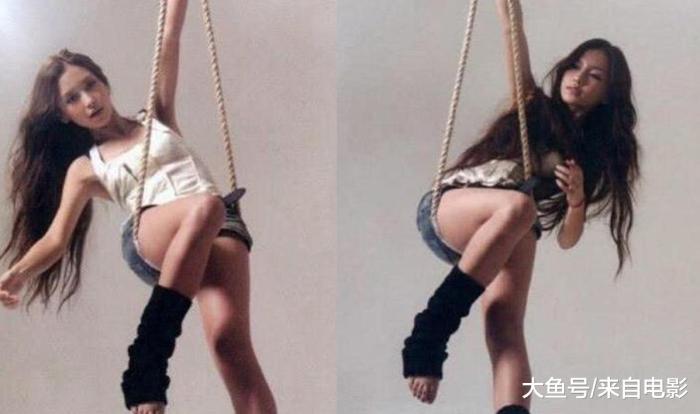 變身小龍女!Baby模特私照曝光,凌空「掛在一根繩子上」盪鞦韆,無修圖鏡頭下,一張混血臉美爆了