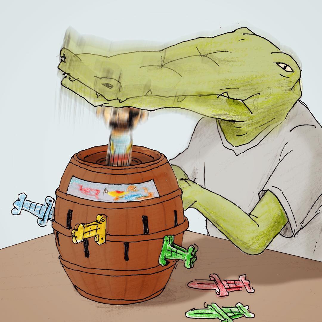 當鱷魚好心累!插畫家畫出「無奈鱷魚日常」爆笑又可憐 拍正面照「一看手機獵奇畫面」根本認不出