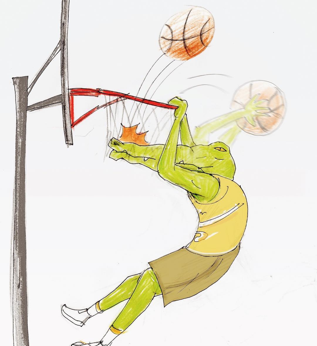 當鱷魚好心累!插畫家畫出「無奈鱷魚日常」爆笑又可憐 拍正面照「一看手機獵奇畫面」根本認不出