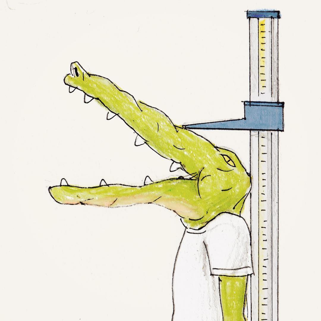 當鱷魚好心累!插畫家畫出「無奈鱷魚日常」爆笑又可憐 拍正面照「一看手機獵奇畫面」根本認不出