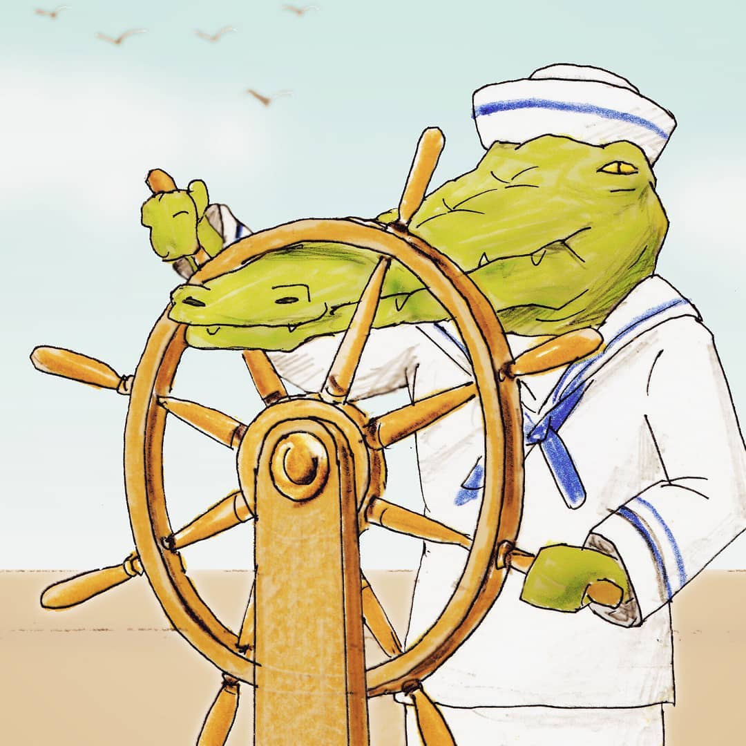 當鱷魚好心累!插畫家畫出「無奈鱷魚日常」爆笑又可憐 拍正面照「一看手機獵奇畫面」根本認不出