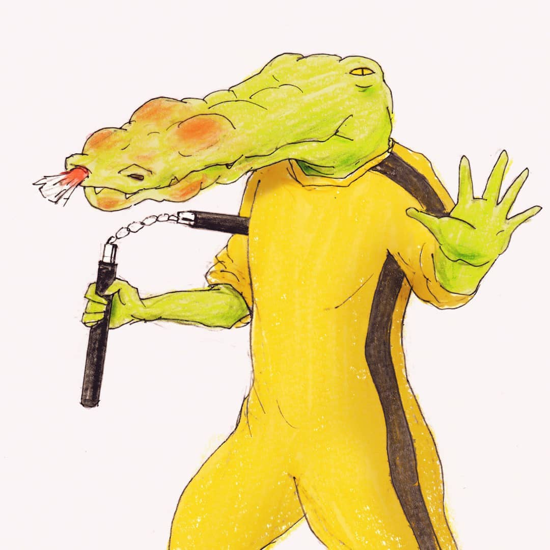 當鱷魚好心累!插畫家畫出「無奈鱷魚日常」爆笑又可憐 拍正面照「一看手機獵奇畫面」根本認不出