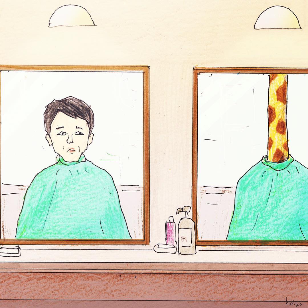 長太高錯了嗎！長頸鹿先生「脖子太長」的荒謬爆笑日常　下雨天撐傘面臨「史上最困難抉擇」網全笑翻