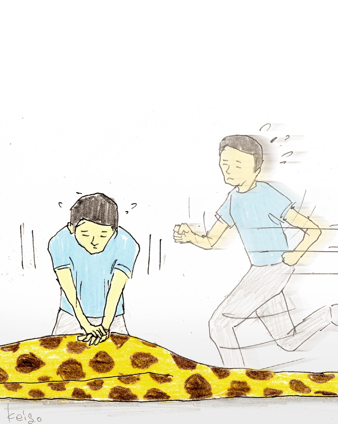 長太高錯了嗎！長頸鹿先生「脖子太長」的荒謬爆笑日常　下雨天撐傘面臨「史上最困難抉擇」網全笑翻