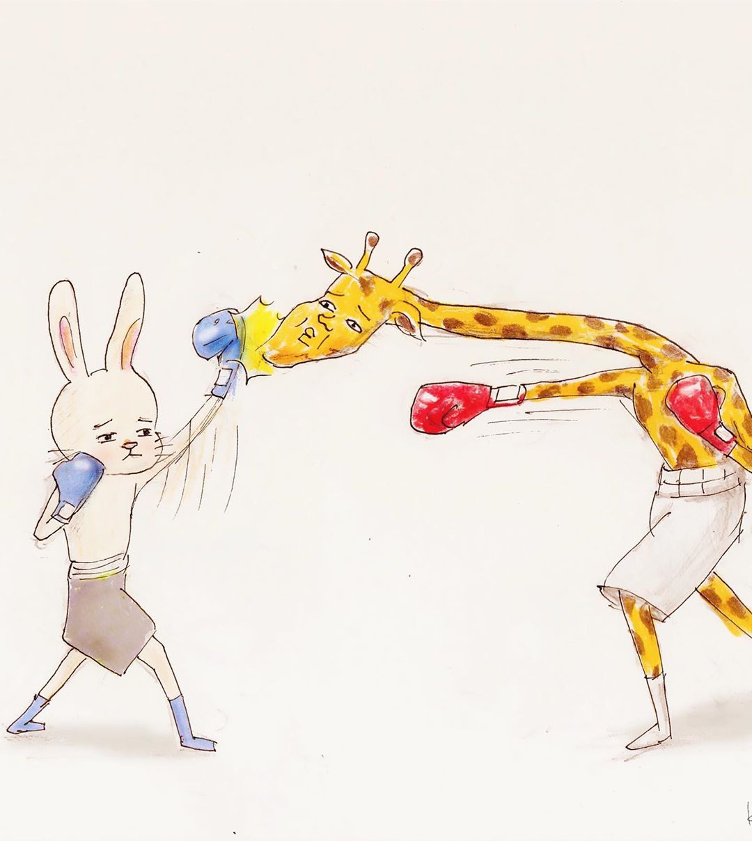 長太高錯了嗎！長頸鹿先生「脖子太長」的荒謬爆笑日常　下雨天撐傘面臨「史上最困難抉擇」網全笑翻