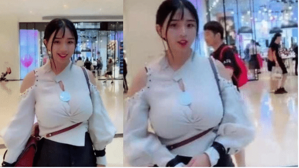 好精緻的包子臉！美女逛街走紅，被稱「微胖界的清流」，腰上的帶子成亮點  ：男朋友好福氣