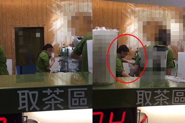 喝過還賣？飲料店員工被拍「喝2口再封膜」：不要說喔　老闆公開監視器：「真的誤會了」
