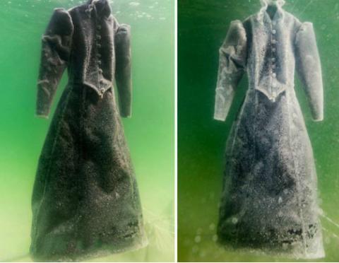 男子把衣服「泡進」海裡，1年後再「撈出」晶瑩又剔透，意外成了43萬的天價收藏品