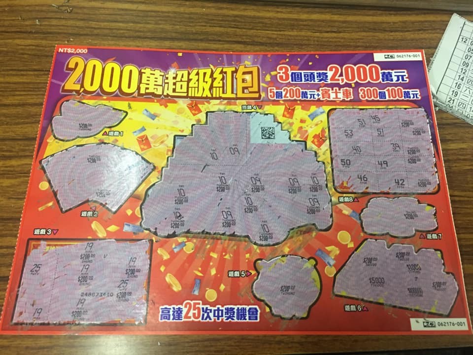 實測中獎機率！直播主掏百萬「買光2000刮刮樂」　18本刮完網友嗨「有回本了啦」