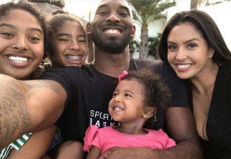 「籃球巨星」隕落！Kobe 6口之家只剩4人，37歲美妻帶著3女兒，「最小才8個月」記不住父親長相