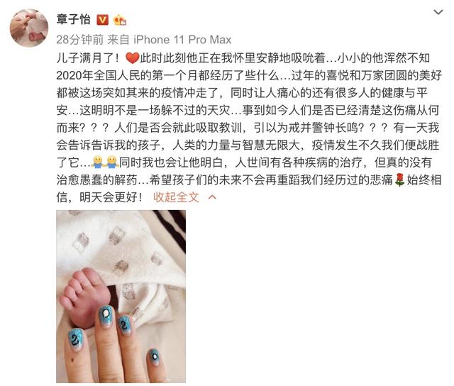 章子怡曬兒子滿月照，發長文令人深思「苦口婆心談教育」：世間沒有治癒愚蠢的解藥