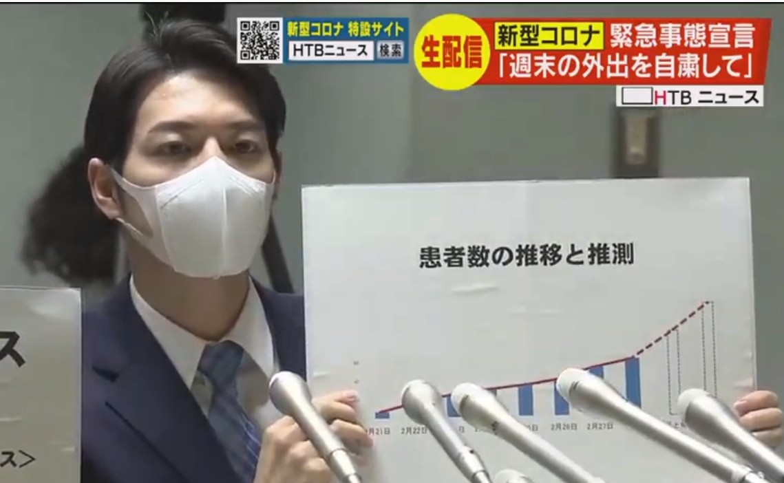 北海道知事「戴口罩宣布進入緊急狀態」！露半臉迷倒全國「一摘下帥氣不減」被狂讚：根本日劇男主角