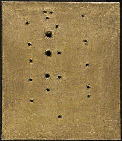 一刀封神!他在油布上「任意劃了一下」就賣出9億 網友「看不懂」專家放大10倍:你往縫隙裡看