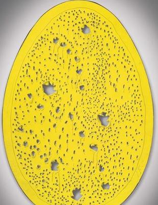 一刀封神!他在油布上「任意劃了一下」就賣出9億 網友「看不懂」專家放大10倍:你往縫隙裡看