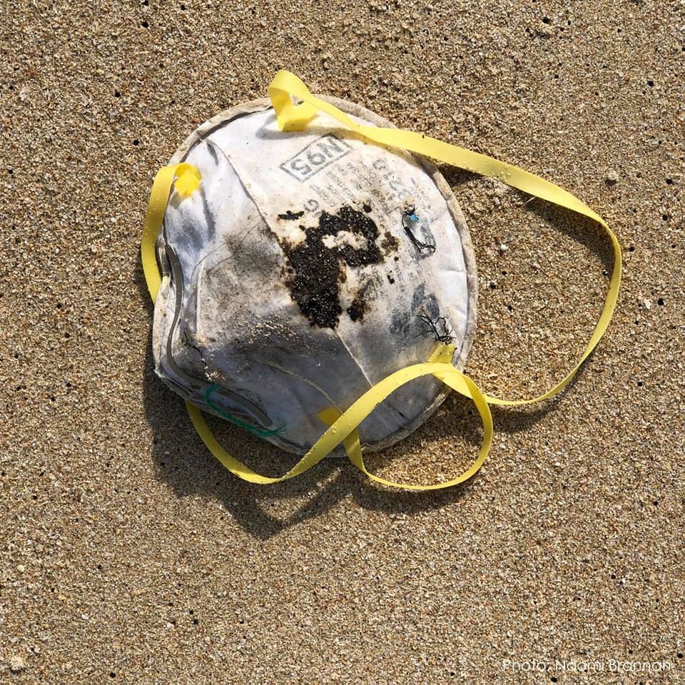 戴完隨便丟！海上漂浮「大量用過口罩」垃圾量暴增　生態浩劫「恐造成衛生問題」學者憂：後果難以預料