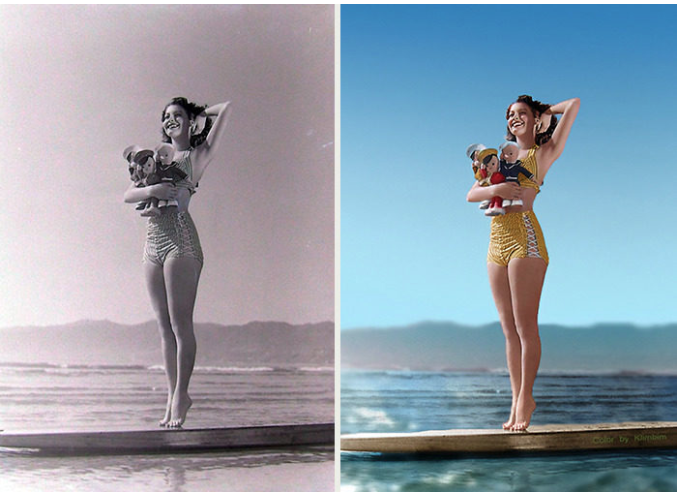 回到輝煌年代！藝術家把「好萊塢黃金年代明星」黑白照變彩色　奧黛麗赫本「對鏡頭露最迷人笑容」美翻