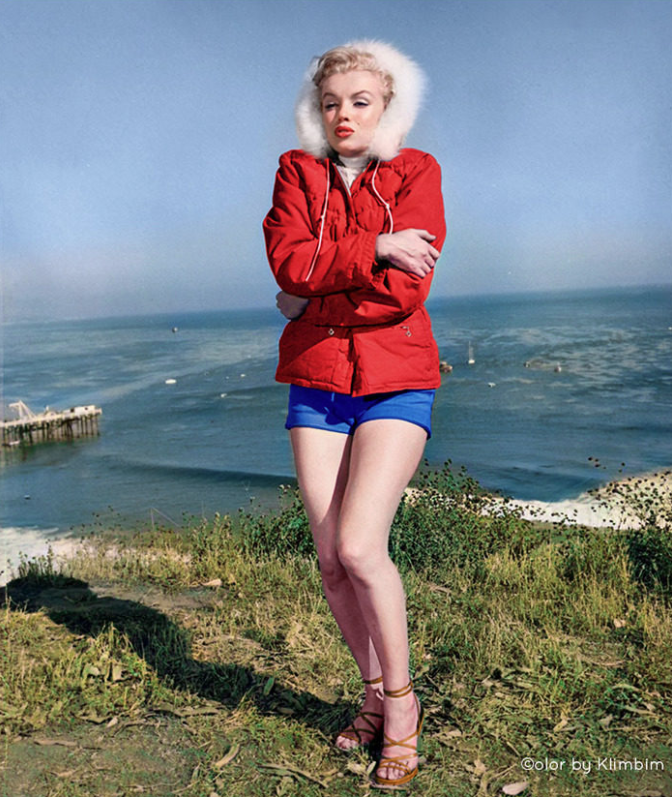 回到輝煌年代！藝術家把「好萊塢黃金年代明星」黑白照變彩色　奧黛麗赫本「對鏡頭露最迷人笑容」美翻