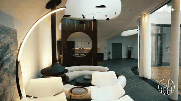 整棟別墅「沒有一面牆是直的」如詩如畫　室內裝潢前衛「頂上超大花園」與自然融為一體