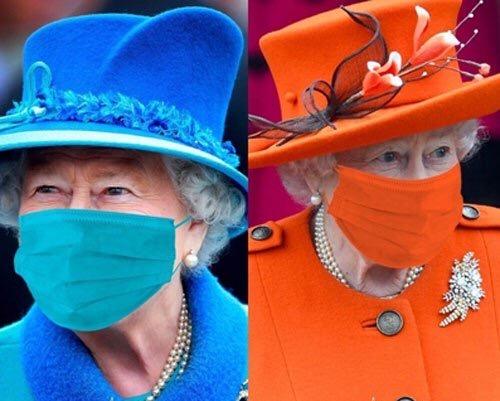 同色穿搭永不倒？英女王皇家藍套裝「撤離白金漢宮」氣質優雅「專屬彩虹口罩」潮到爆