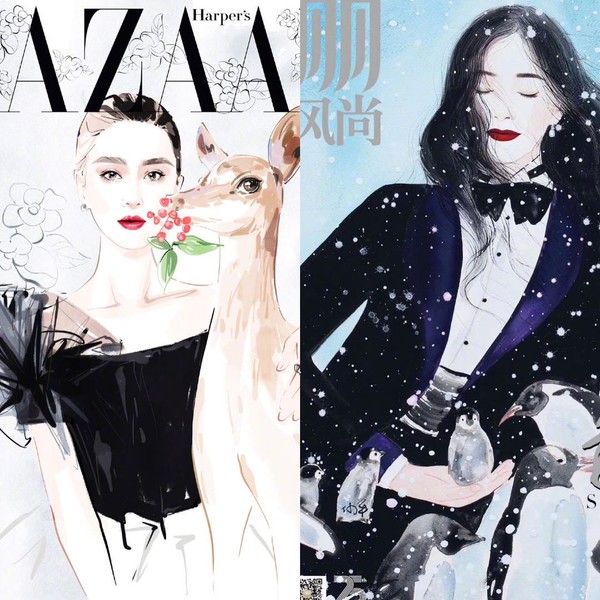 美人在骨不在皮 ！33歲劉詩詩氣質驚人，盤髮造型大秀天鵝頸    與「小鹿」同框優雅又高貴