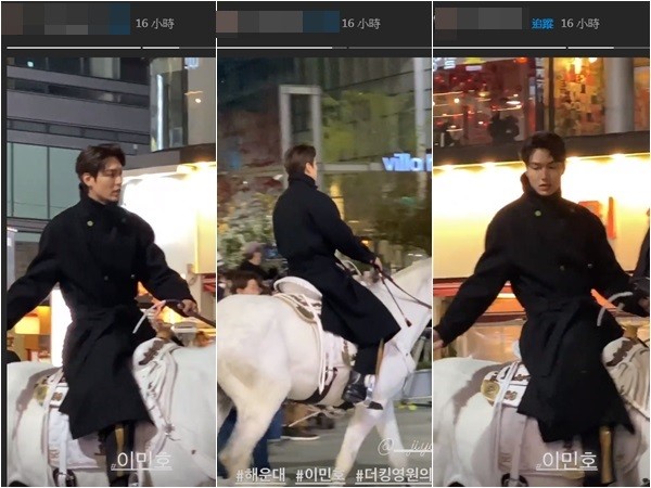有馬街上跑!路上巧遇「頂級韓流男神拍戲」超幸運 躍身一跳「變童話白馬王子」:帥得太誇張!