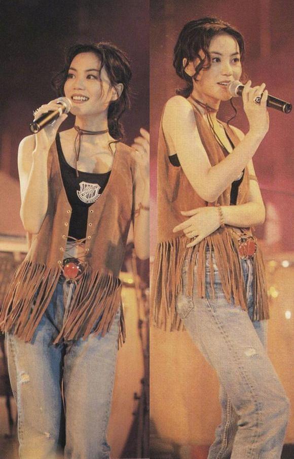 王菲12歲學生照曝光！面龐稚嫩五官清秀出眾，鏡頭拉近細看「從小眼神高冷不羈」頗具天后范兒