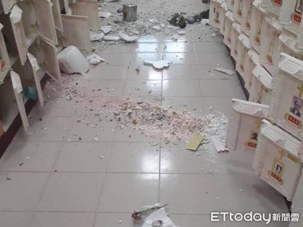 地牛突然翻身！台東「12骨灰罈震落」撒滿一地　家屬到場淚問「為何沒上鎖」鎮公所回應了
