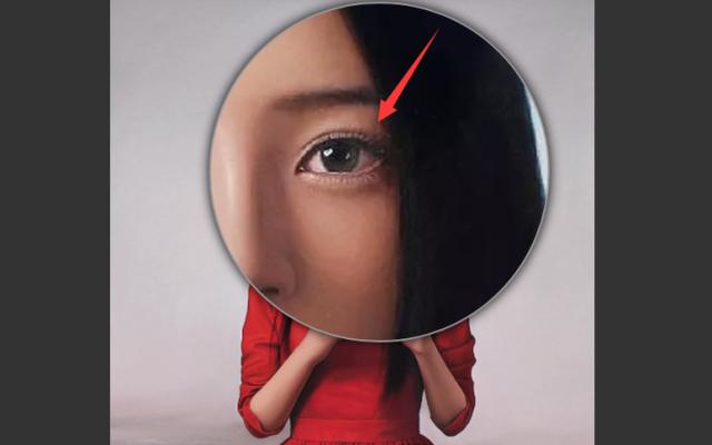 驚為天人！他畫了一個長髮美人賣出1000萬，放大10倍後「看細節」 網友：根本不像畫