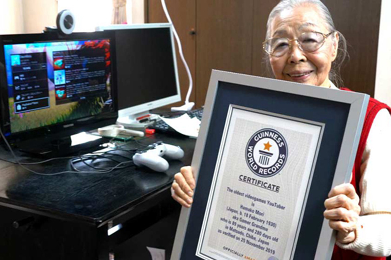 不輸年輕人！90歲奶奶「超愛打電動」就是不服老　超猛技術「還榮獲金氏紀錄」：阿嬤真的比你強！