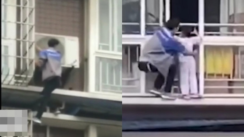 女童受困6樓窗外！冷氣師傅神救援「獲得百萬電梯房」　走進屋內「見加碼大禮」哽咽：願為公司做牛做馬