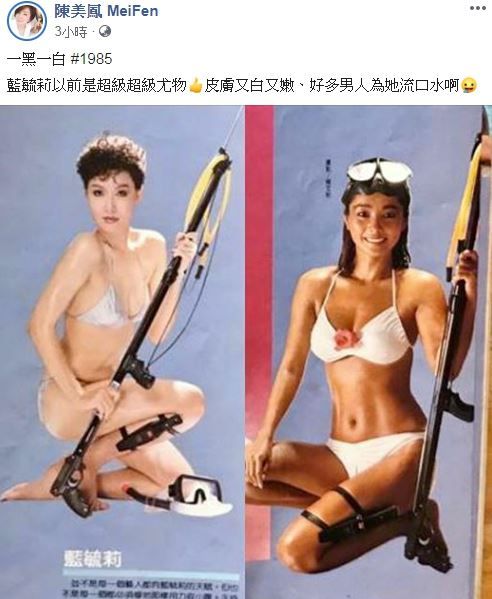 外國人都看呆！陳美鳳曬「35年前比基尼照」深V大放送　往下看「馬甲線擠出川字」網驚：太前衛了吧