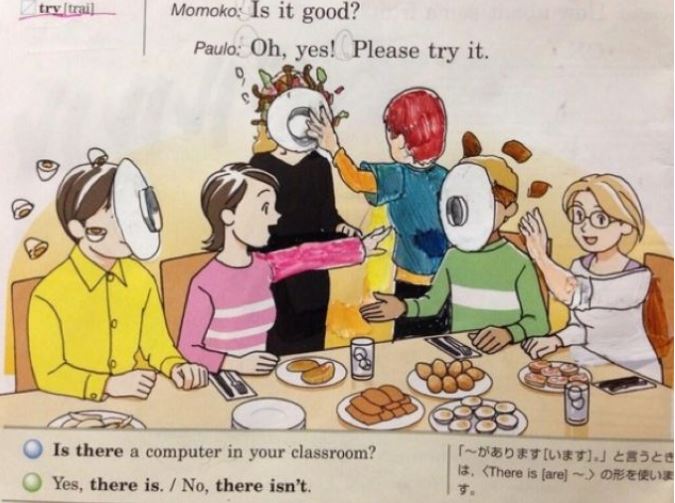 化學式變大雄！盤點「日本不愧是動漫大國」的爆笑塗鴉　超猛改圖「老師一看秒臉紅」英文課本更狂