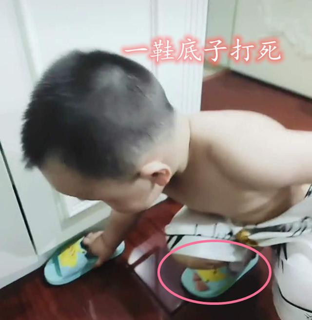 別怕有我在！寶媽「睡覺遇蟑螂」嚇到花容失色 　3歲萌寶急趕來救駕「手中武器」笑翻網友：上戰場也不能餓著