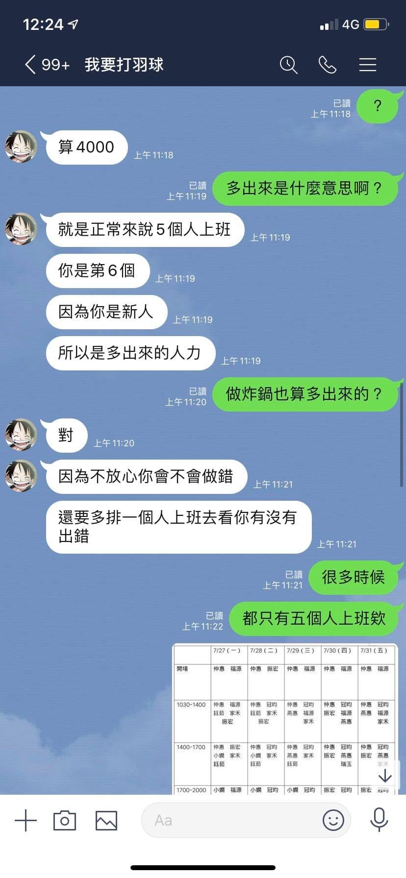 1個月薪水剩4千！國三兒想離職「被扣掉1萬2」老闆辯：培訓新人要錢　媽媽看不過「PO出所有對話」反擊了