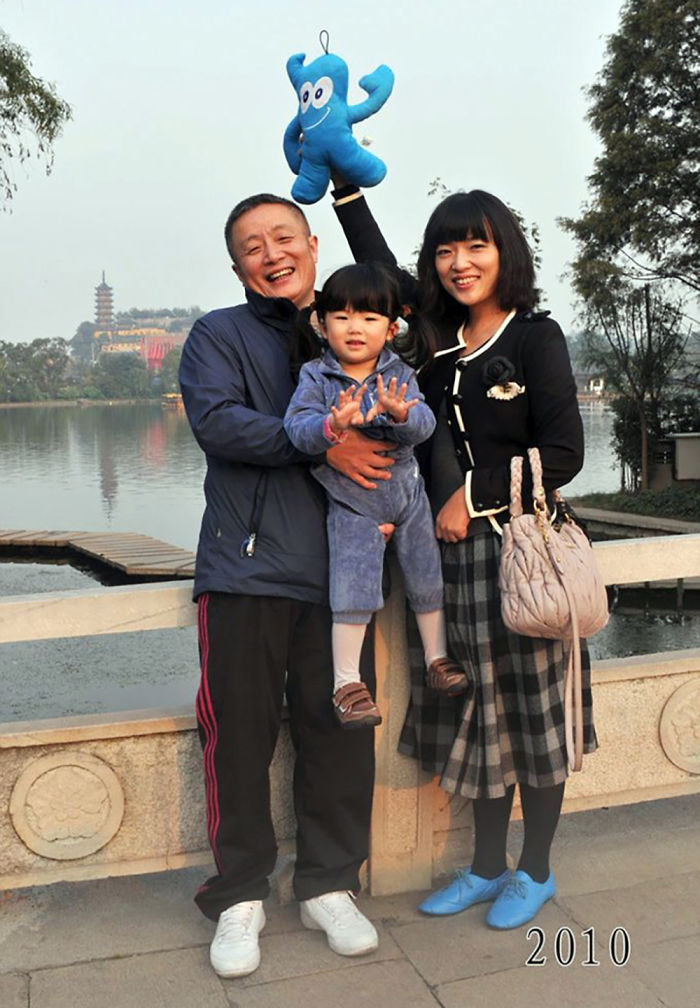 爸爸的溫柔！老爸帶女兒「連續40年同地點合影」　記錄成長點滴「從年輕到成家」最後畫面溫馨動人