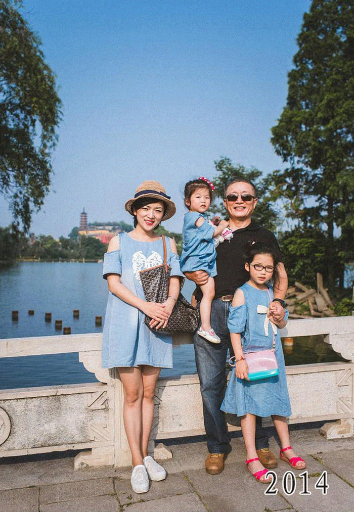 爸爸的溫柔！老爸帶女兒「連續40年同地點合影」　記錄成長點滴「從年輕到成家」最後畫面溫馨動人