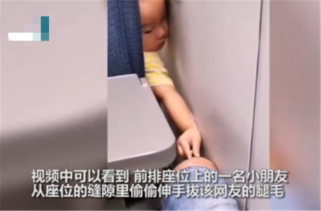 萌寳坐高鐵！悄悄伸手偷拔「後座乘客的腿毛」　被發現後「眼神亮了」乘客： 不跟你計較了