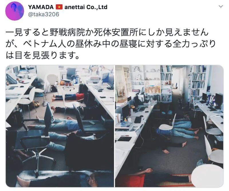 姿勢過分野！越南上班族「午睡姿勢太奇葩」驚呆老闆，一到中午「辦公室→野戰醫院」有夠狂