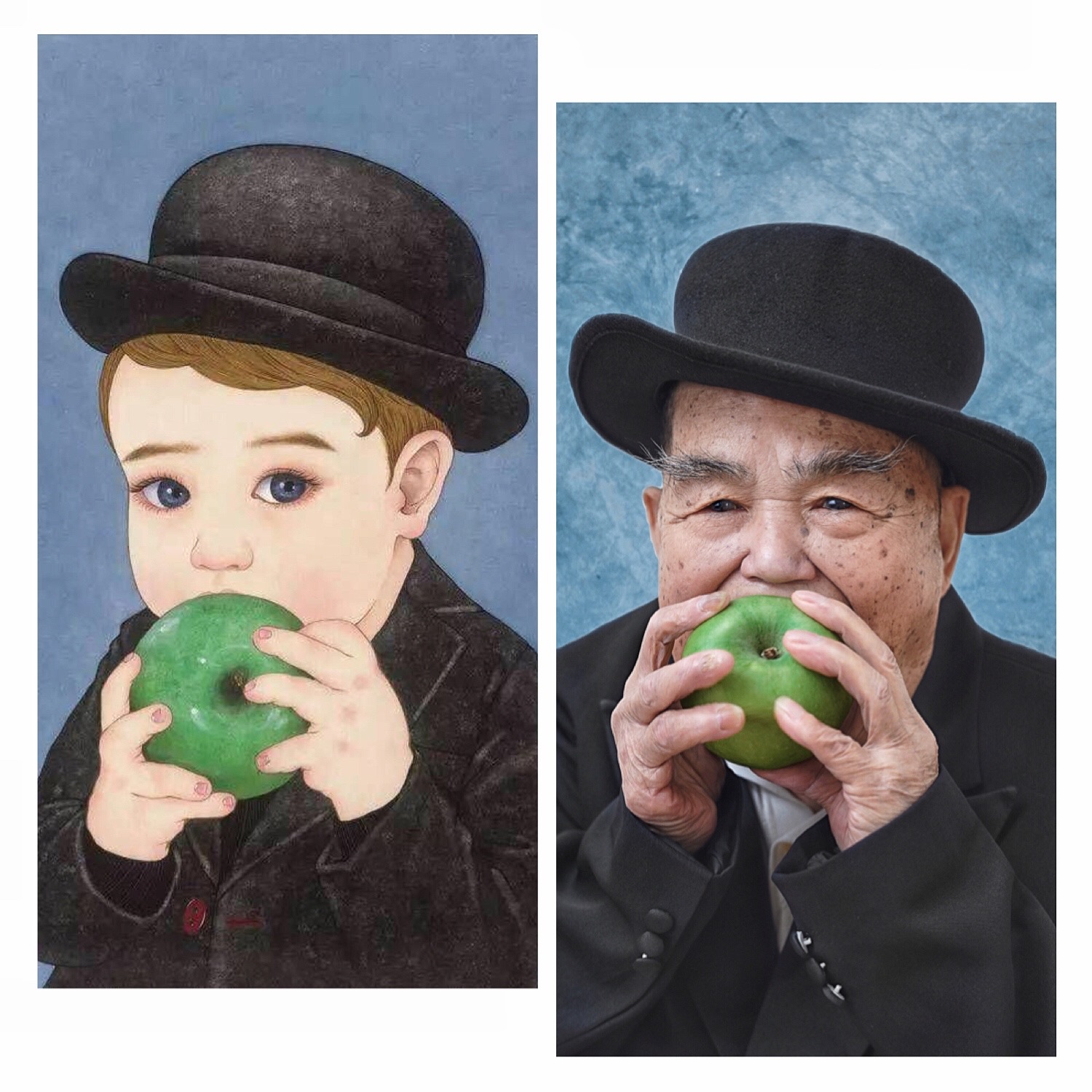 年齡只是數字！福利院高齡老人「cos世界名畫人物」走紅　92歲阿嫲「可愛還原」編花環的女孩：超會玩