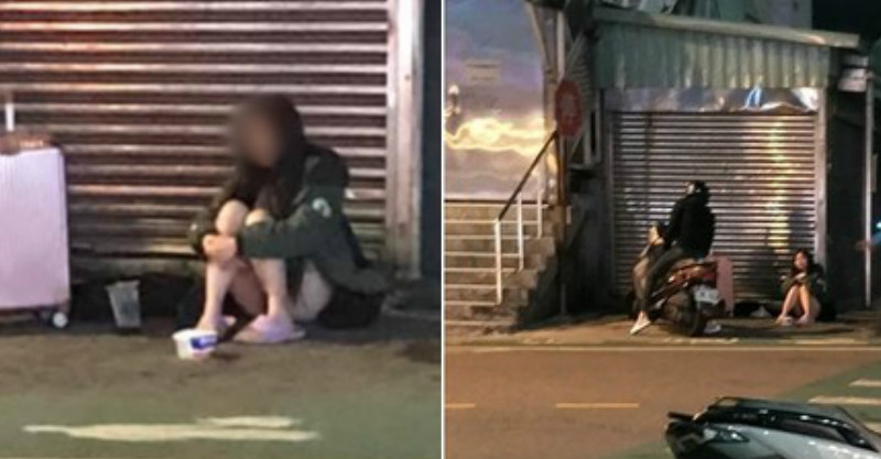 終於接回家！中壢乞討短褲妹「待警局不急著走」　家人無奈曝「真的沒辦法處理」：送回來她還是會逃