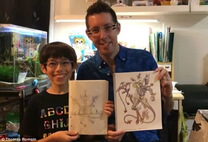 亂畫也沒關係！神手老爸二改「兒子簡單塗鴉」成超炫動漫人物　PO出數幅精美「畫作對比」網讚爆