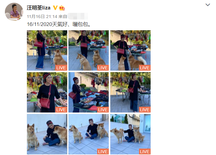 有錢任性！73歲TVB一姐汪明荃在「6千萬豪宅天台」擺地攤　近百款名牌包「堆一起晾曬」場面超壯觀