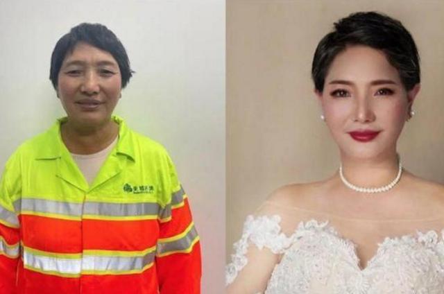 我要奶奶變公主！6歲孫女為環衛工奶奶「預約化妝」　 戴上皇冠後驚艷全網：根本公主本人♥