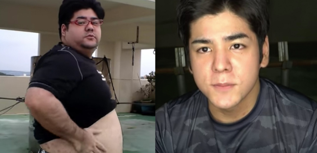 胖子都是潛力股！胖肚宅男「瘋狂鏟肉70KG」像換顆頭　瘦掉一半自己「變身日版彭于晏」帥到爆紅