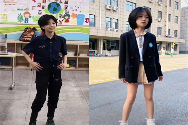 帥到犯規！10歲短髮女孩「教室秀舞技」自信亮眼　「長髪照氣質大變」網友喊話：趕快C位出道
