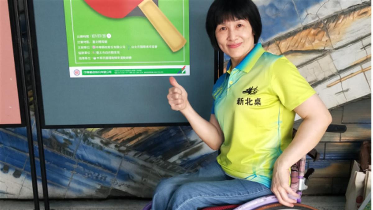 身殘志不殘！58歲輪椅桌球國手「結束隔離秒被徵召」母子相見即淚別　謝莊智淵激勵「兒千字文助威催淚」