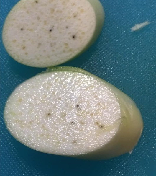 買到茭白筍「冒奇怪黑點」是正常的嗎？網全「力挺老闆說法」嗨喊：其實是極品啊
